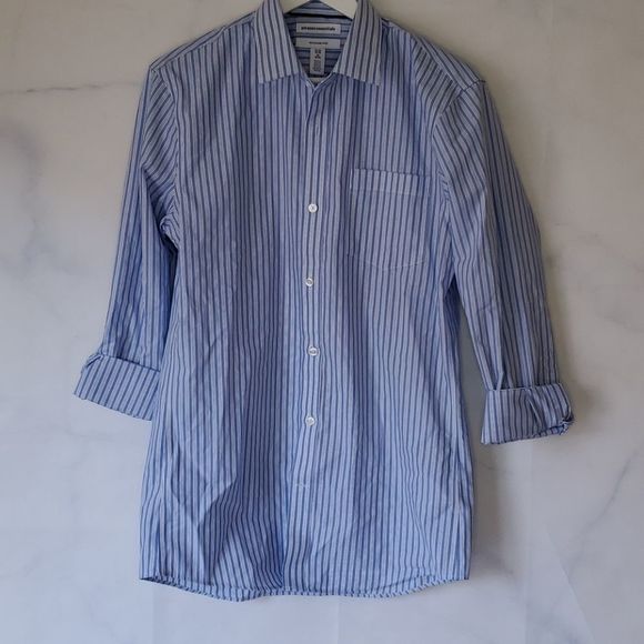 NWT - Amazon Essentials Long Sleeve Striped Shirt - Picture 1 of 5